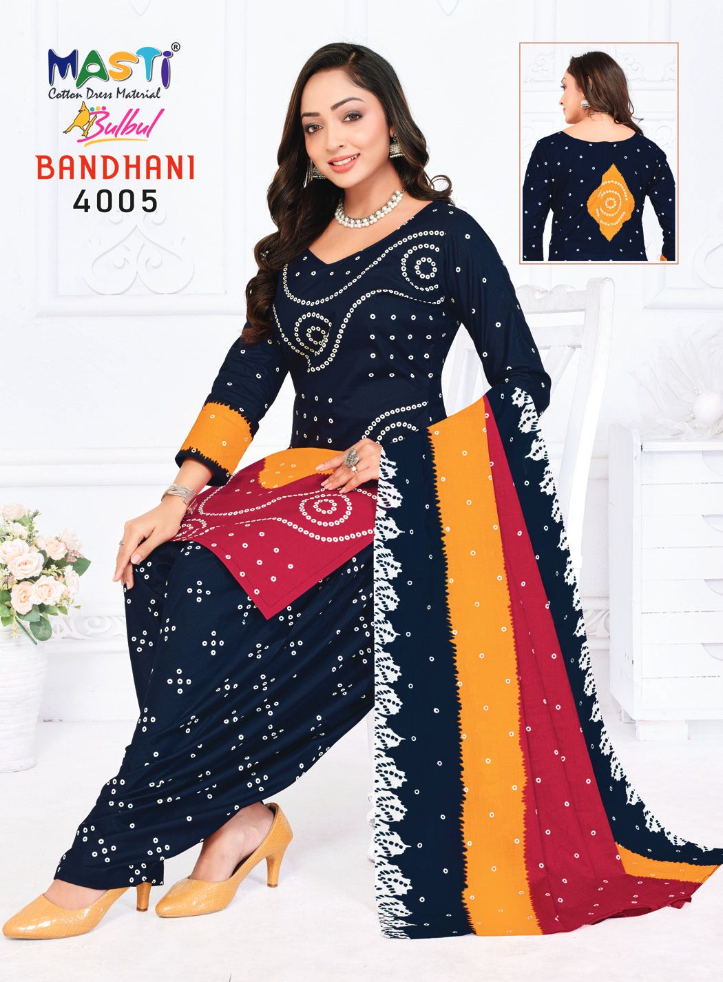 Masti Bulbul Bandhani Vol 04 Printed Bandhani Dress Material Collection